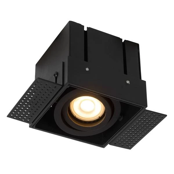 Lucide TRIMLESS - Recessed spotlight - 1xGU10 - Black - detail 1